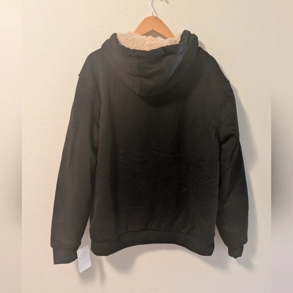 Rudolph Black Fleece-Lined Zip-Up Hoodie - Picture 2 of 7